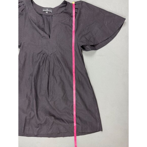 Pomander Place Tuckernuck Black Finley Flutter Sleeve Mini Dress Cotton Size S - Picture 6 of 6